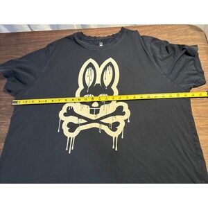 Physco Bunny Men's TShirt Size 1XL Navy Blue Short Sleeve Pima Cotton
